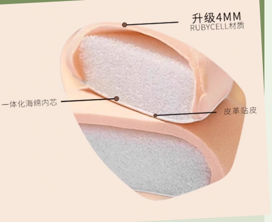 新型顯若Rubycell粉撲化妝棉